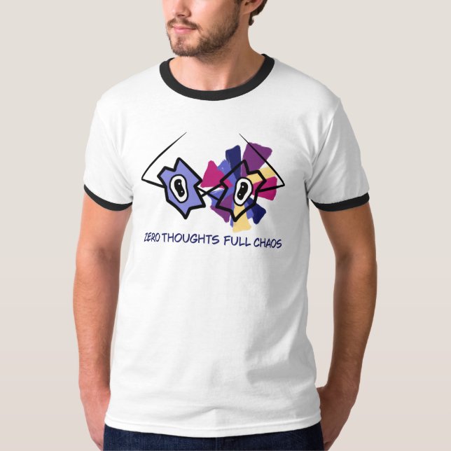 Camiseta Masculina Divertida Zero Thoughts Full Ch (Frente)