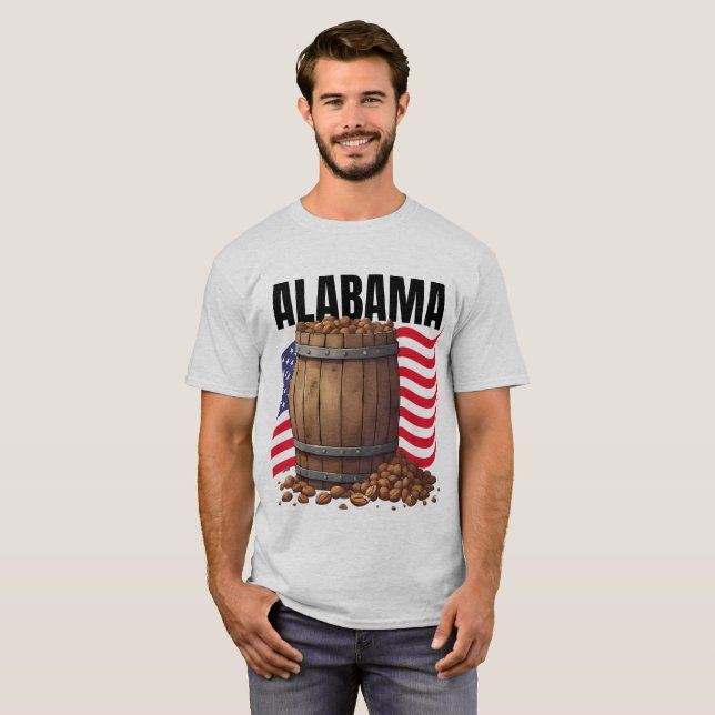 Camiseta masculina do Alabama (Frente Completa)