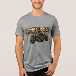Camiseta masculina do Papai Monstro do caminhão mo