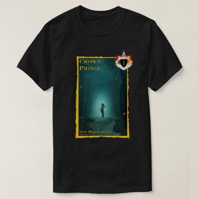 Camiseta masculina do Príncipe Herdeiro (Frente do Design)