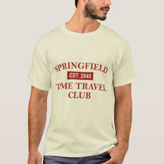 Camiseta masculina do Springfield Time Travel Club