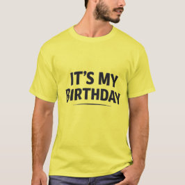 Camiseta masculina “É Meu Aniversário” – Aniversár