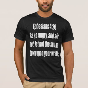 Camiseta Masculina Efésios 4:26 Fique Irado e Não