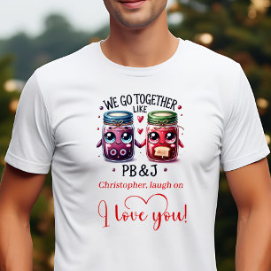 Camiseta masculina engraçada com citação de amor p