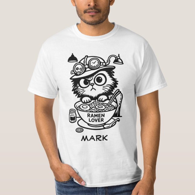 Camiseta masculina engraçada com nome personalizad (Frente)
