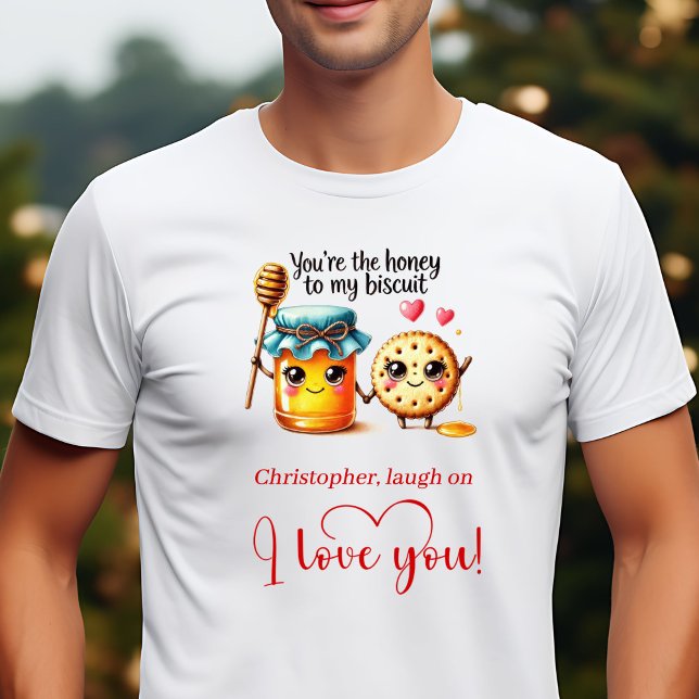 Camiseta masculina engraçada de comida de amor no  (Trendy Valentine Funny Food Love Gift Men T-Shirt)