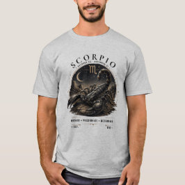 Camiseta masculina Escorpião Zodiac Animal