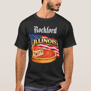 Camiseta masculina escura de Illinois