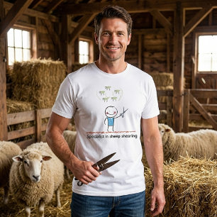 Camiseta Masculina Especialista em Tosa de Ovelhas
