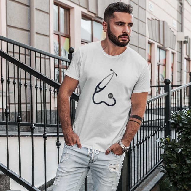 Camiseta Masculina Estetoscópio (Criador carregado)