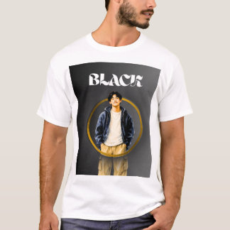 Camiseta Masculina Estilo Urbano Preto com Estampa