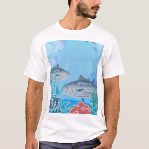 Camiseta masculina fich oceano