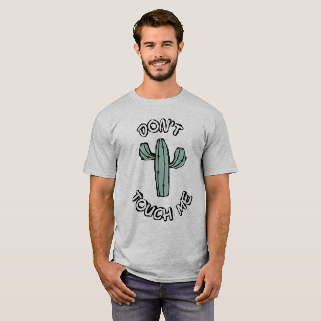 Camiseta Masculina Funny Don’t Touch Me - Sassy Ca (Frente Completa)