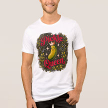Camiseta Masculina Funny Pickle Queen - Comida Exc