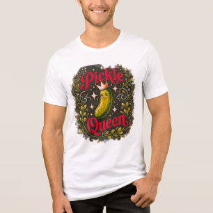 Camiseta Masculina Funny Pickle Queen - Comida Exc