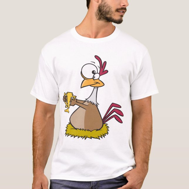 Camiseta masculina Galo premiado (Frente)