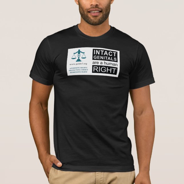 Camiseta masculina - Genitais intactos (Frente)