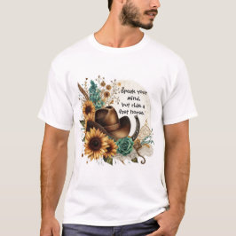 Camiseta Masculina Girassóis Rústicos Fale o que P