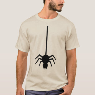 Camiseta Masculina Gráfica de Aranha Minimalista -