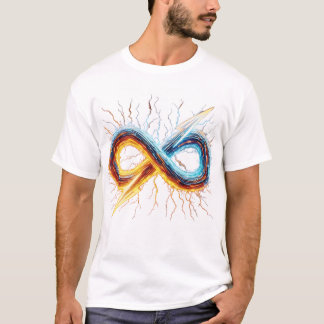 Camiseta Masculina Gráfica de Fluxo de Energia Col