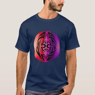 Camiseta Masculina Gráfica Geométrica Tribal Abs