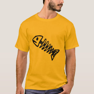 Camiseta Masculina Grafismo Espinha de Peixe Minim
