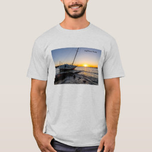 Camiseta masculina Gulf Breeze Sailboat & Jetty Su