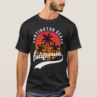 Camiseta Masculina Huntington Beach Retro Sunset