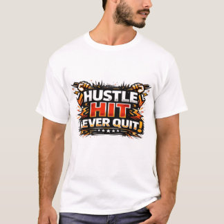 Camiseta Masculina Hustle Hits Never Quit