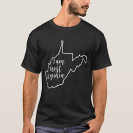 Camiseta masculina I AM West Virginia