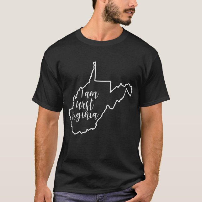 Camiseta masculina I AM West Virginia (Frente)