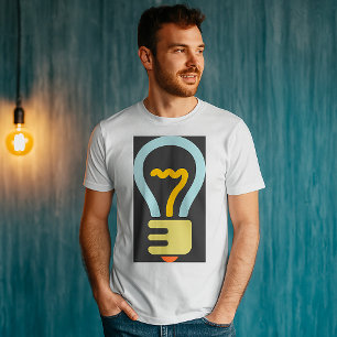 Camiseta Masculina Ícone Lâmpada