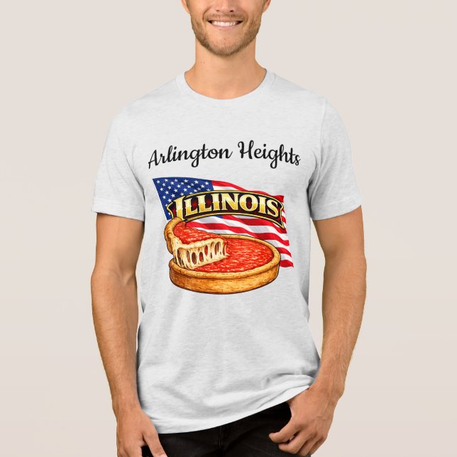 Camiseta Masculina Illinois Bella+Canvas (Frente)