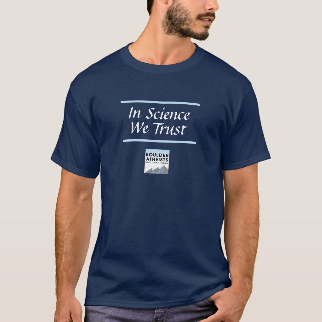 Camiseta masculina "In Science We Trust Logo" (Frente)