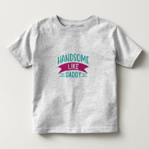 Camiseta masculina infantil Bonito como o papai