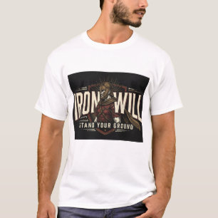 Camiseta masculina Iron Will Warrior