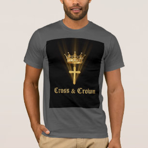 Camiseta Masculina Jesus É Rei Coroa Dourada Crist