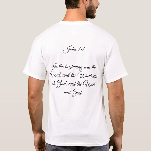 Camiseta Masculina João 1:1 (Verso)