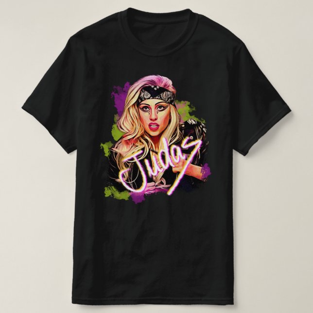 Camiseta Masculina Judas Lady Gaga (Frente do Design)