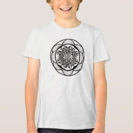 Camiseta Masculina Juvenil Básica Flôr da Vida-5