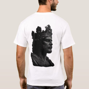 CAMISETA MASCULINA KING - Linha de Arte da Coroa R