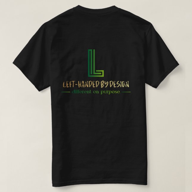 Camiseta Masculina Lead With Your Left  (Verso do Design)