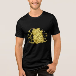 Camiseta Masculina Luxo Rei do Estilo Dourada