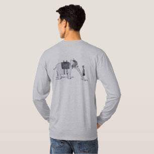 Camiseta masculina manga longa cinza atualização d