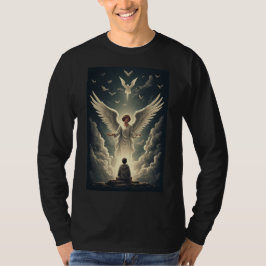 Camiseta Masculina Manga Longa Gloriosos Anjos Cel