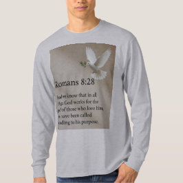 Camiseta Masculina Manga Longa Versículo Bíblico R