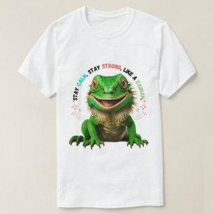 Camiseta masculina: Mantenha a calma, seja forte, 