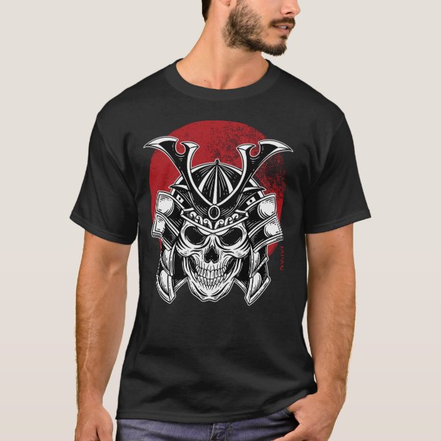 Camiseta Masculina Máscara Samurai Oni / Samurai O (Frente)