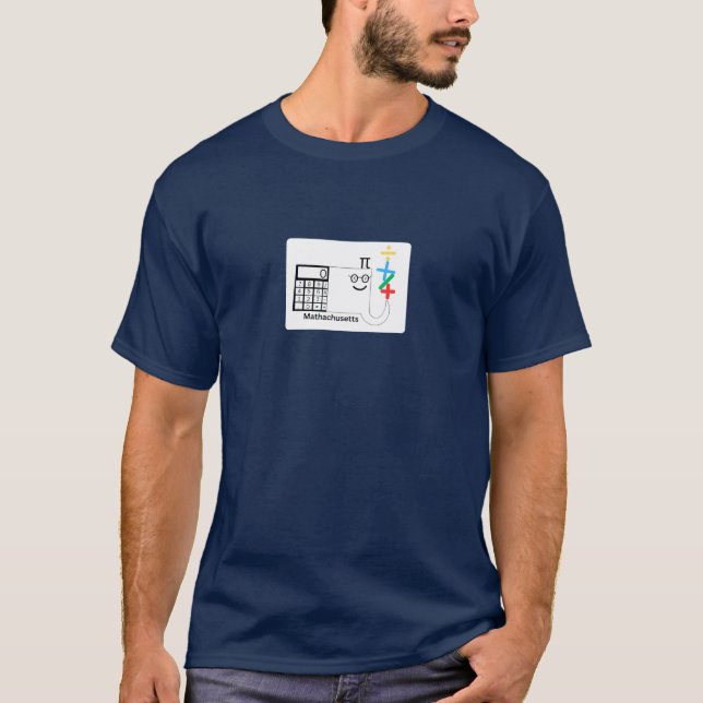 Camiseta masculina Mathachusetts de Massachusetts (Frente)