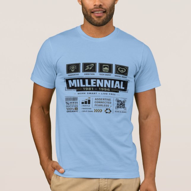Camiseta Masculina Milenar 1981–1996 (Frente)